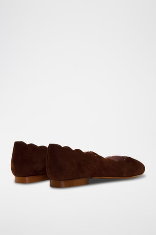 Nubuck Ballerina's - Bruin
