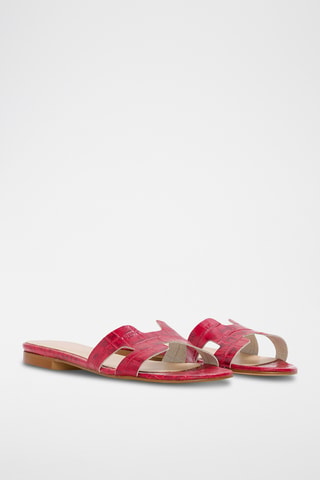 Leren Muiltjes - Rood