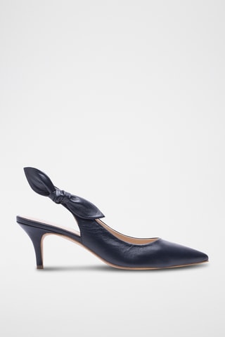 Leren Pumps - Marineblauw