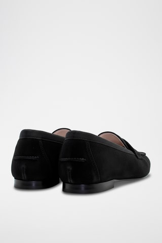 Nubuck Mocassins - Zwart