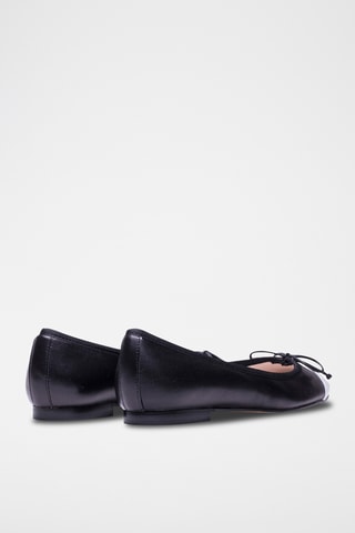 Leren Ballerina's - Zwart