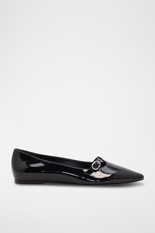 Lakleren Ballerina's - Zwart