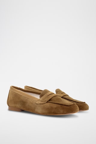 Nubuck Mocassins - Lichtbruin