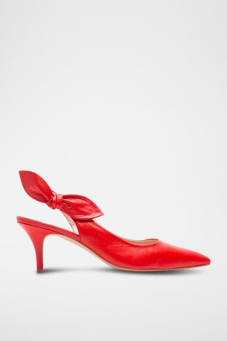Leren Pumps - Rood
