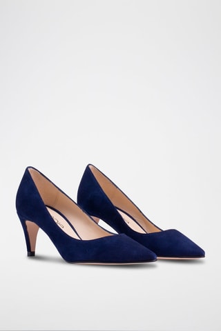 Leren Pumps - Marineblauw