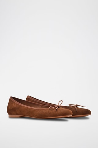 Nubuck Ballerina's Mariane - Bruin