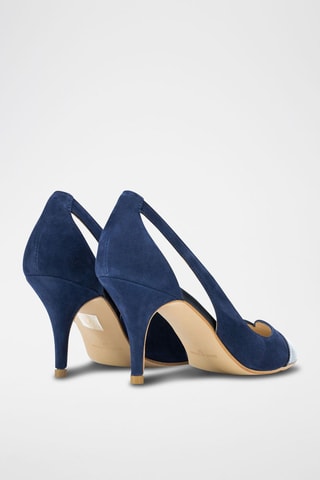 Leren Pumps Fara - Marineblauw