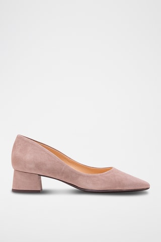 Nubuck Pumps - Nude