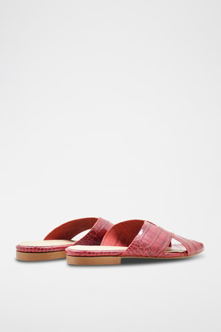 Leren Muiltjes - Rood