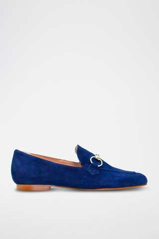 Nubuck Mocassins - Marineblauw