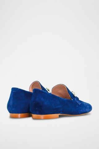Nubuck Mocassins - Marineblauw
