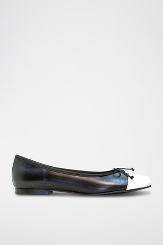 Leren Ballerina's - Zwart
