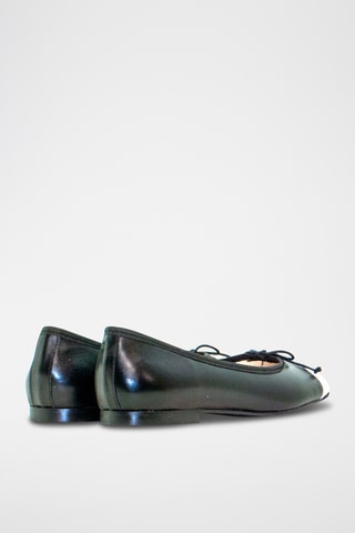 Leren Ballerina's - Zwart