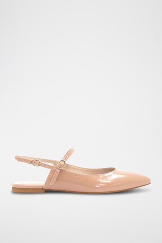 Lakleren Pumps - Nude