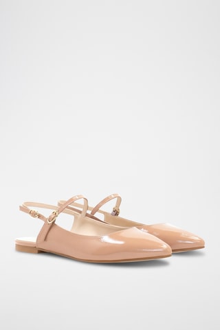 Lakleren Pumps - Nude