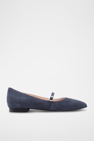 Nubuck Mary Janes - Grijs