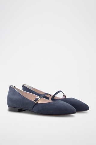 Nubuck Mary Janes - Grijs