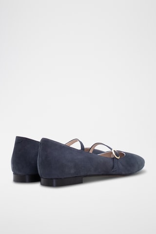 Nubuck Mary Janes - Grijs