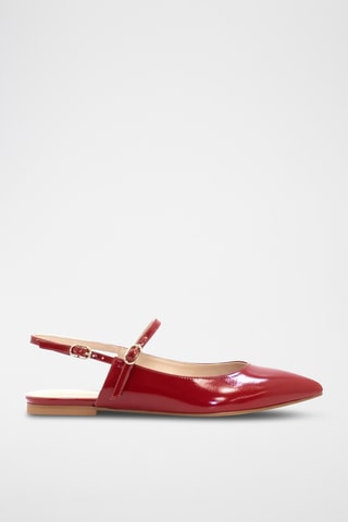 Lakleren Pumps - Rood