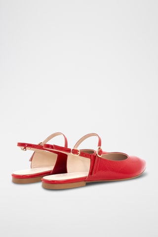 Lakleren Pumps - Rood