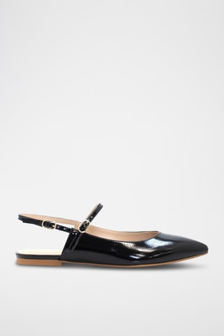 Lakleren Pumps - Zwart