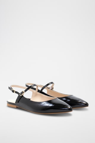 Lakleren Pumps - Zwart