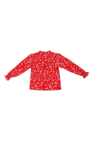 Blusa - Blanco, rojo y azul