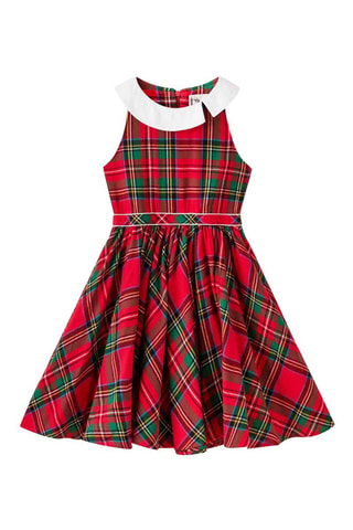 Vestido - Blanco, rojo y verde