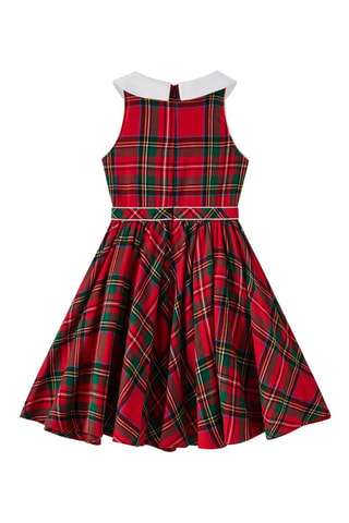 Vestido - Blanco, rojo y verde