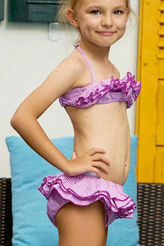 Bikini - Blanco y rosa