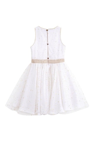 Vestido plisado - Blanco