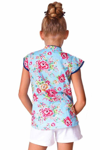 Blusa - Rojo, azul y rosa