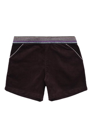 Short de terciopelo - Marrón, violeta y rosa