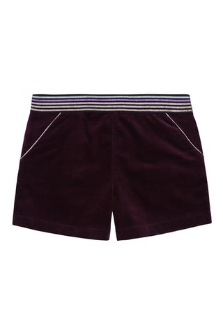Short de terciopelo - Rojo
