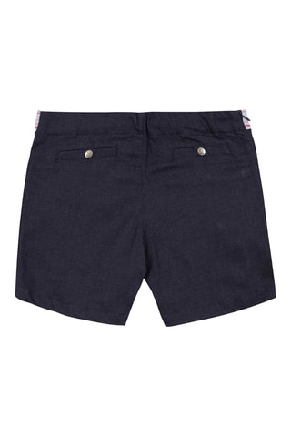 Short de terciopelo - Azul, rosa y gris