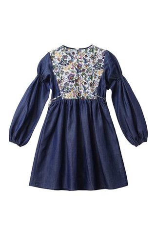 Vestido - Blanco y azul