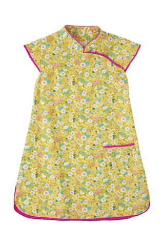 Vestido - Azul, amarillo y rosa