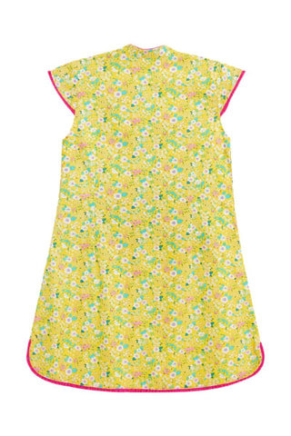 Vestido - Azul, amarillo y rosa