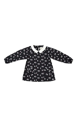Blusa - Blanco y azul