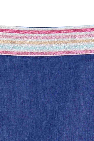 Falda pantalón - Azul, rosa y rojo