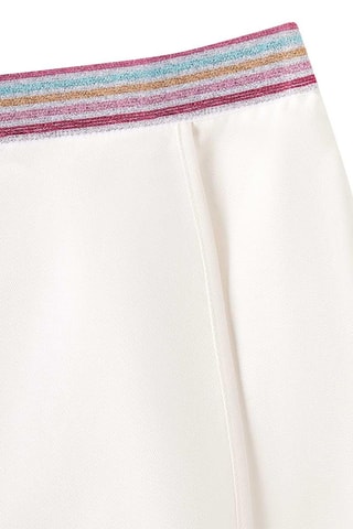 Falda pantalón - Blanco, rosa y verde