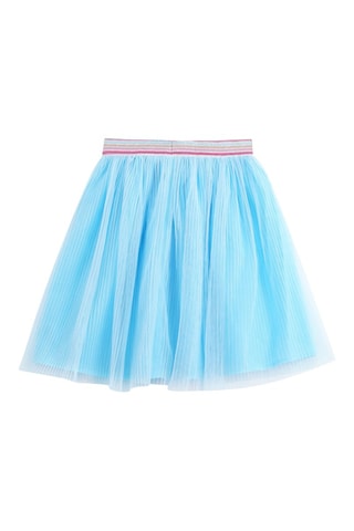 Falda plisada - Azul, verde y rosa