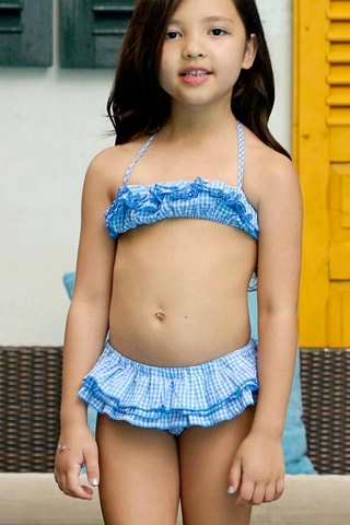Bikini - Blanco y azul