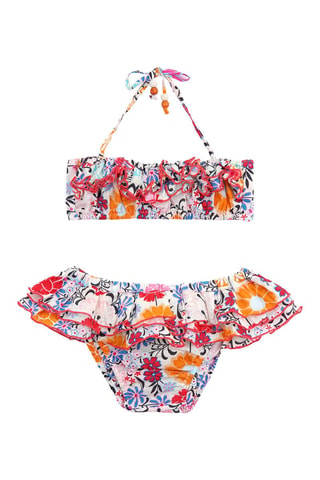 Bikini - Blanco, rojo y rosa