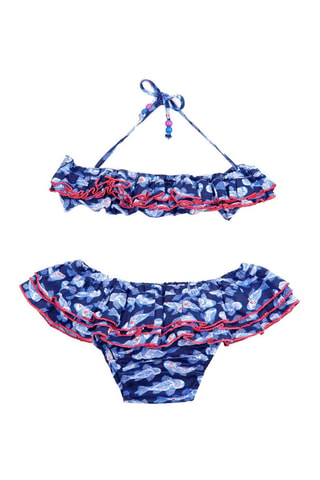 Bikini - Blanco, rojo y azul