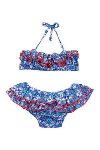 Bikini - Blanco, rojo y azul
