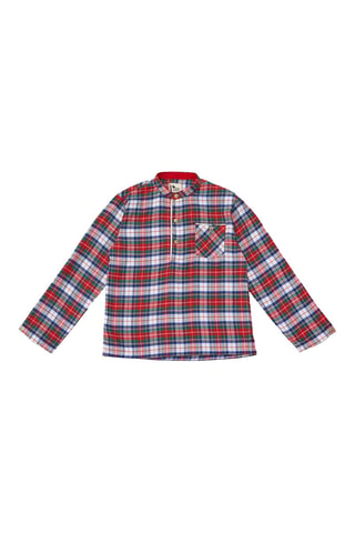 Camisa - Blanco, rojo, azul y verde