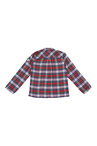 Camisa - Blanco, rojo, azul y verde