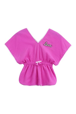 Túnica y short - Blanco y rosa