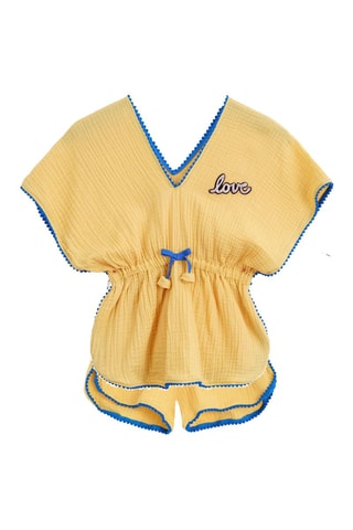 Tunique et short - Bleu et jaune